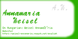 annamaria weisel business card